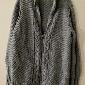 WOMANs HEAVY-WEIGHT SWEATER JACKET by RUFF HEWN : NWOTs!